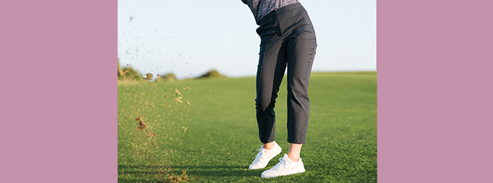 White Puma Golf 7/8th trousers available at GolfGarb