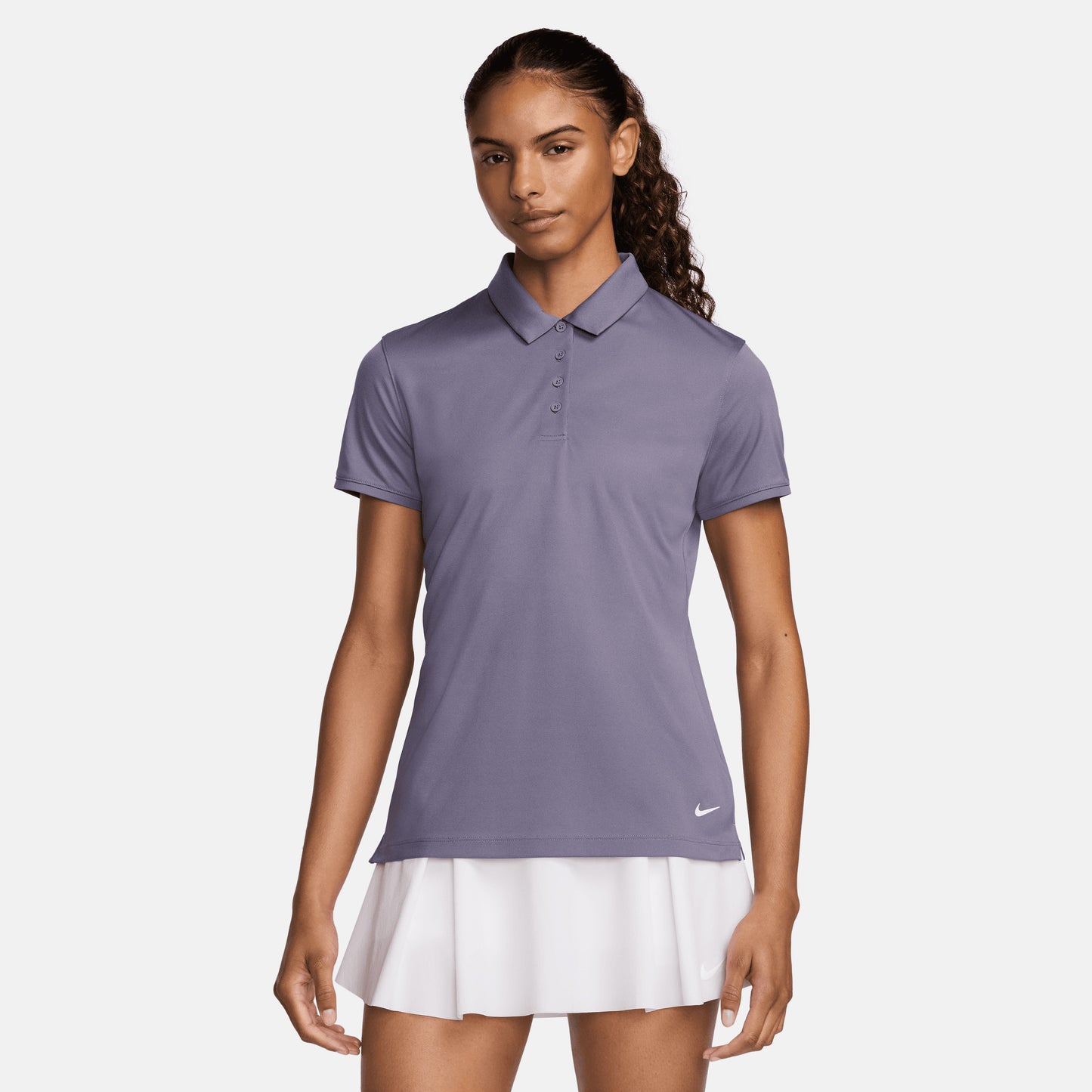 Nike Ladies Short Sleeve Dri-FIT Golf Polo in Deep Mauve
