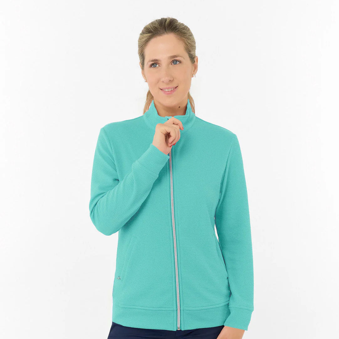 Pure Ladies Textured Jacket β Refined Texture Meets All-Season Performance
