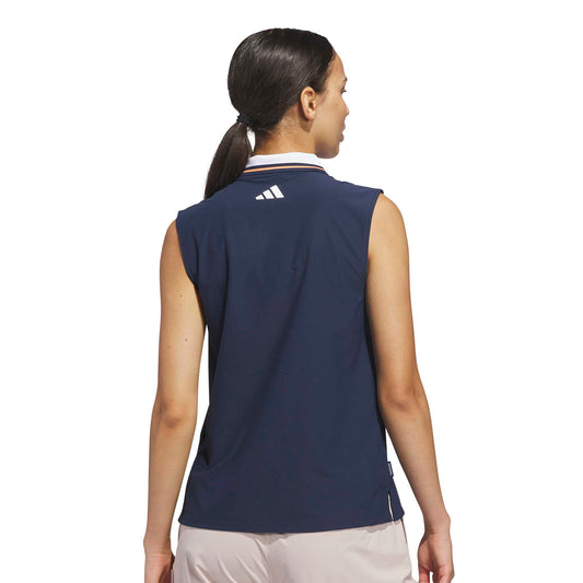 adidas Golf Ladies Navy Polo - Stylish Performance & Versatility for Warm-Weather Rounds