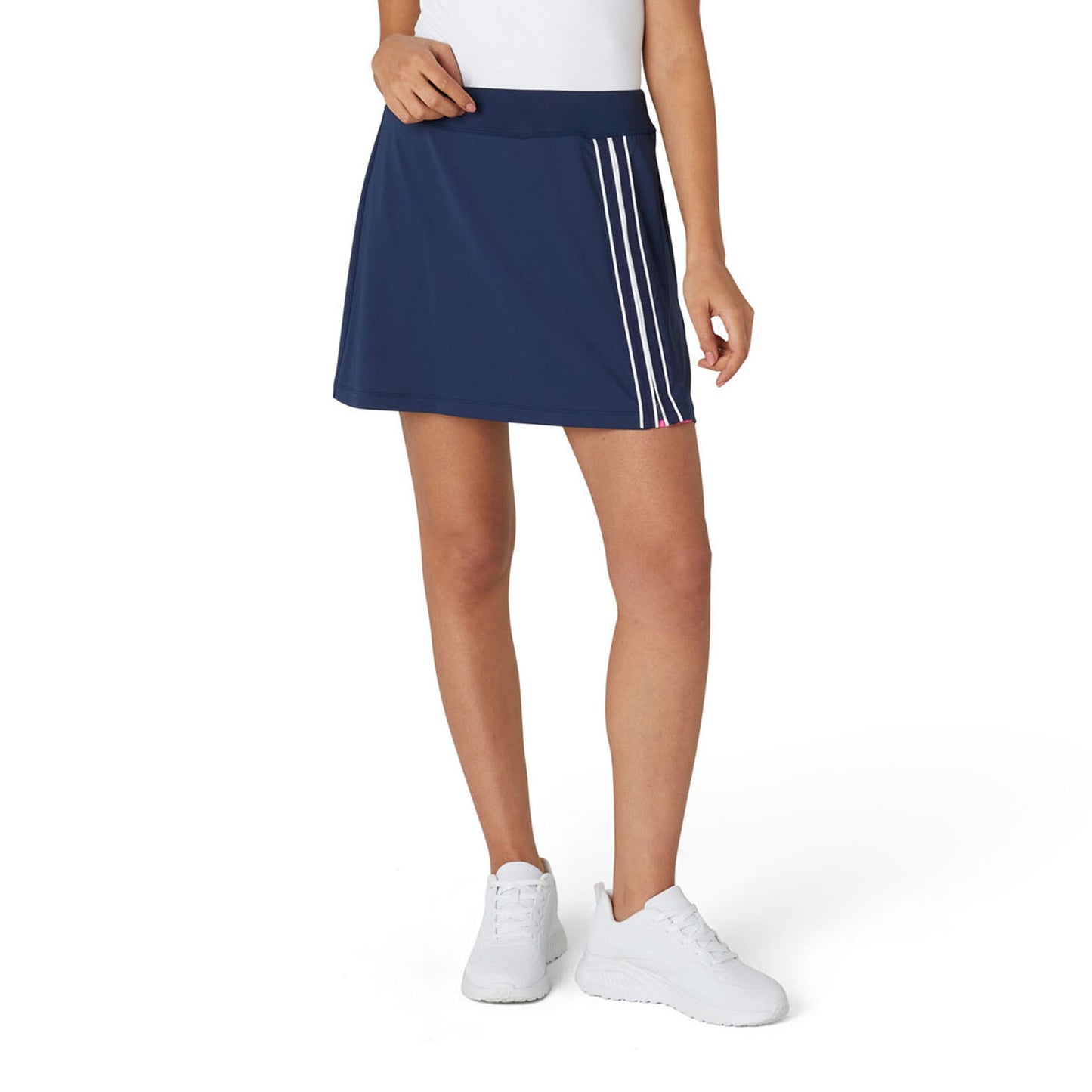 Original Penguin Ladies Asymmetrical Skort with Side Pleat in Navy - Last One XL Only Left