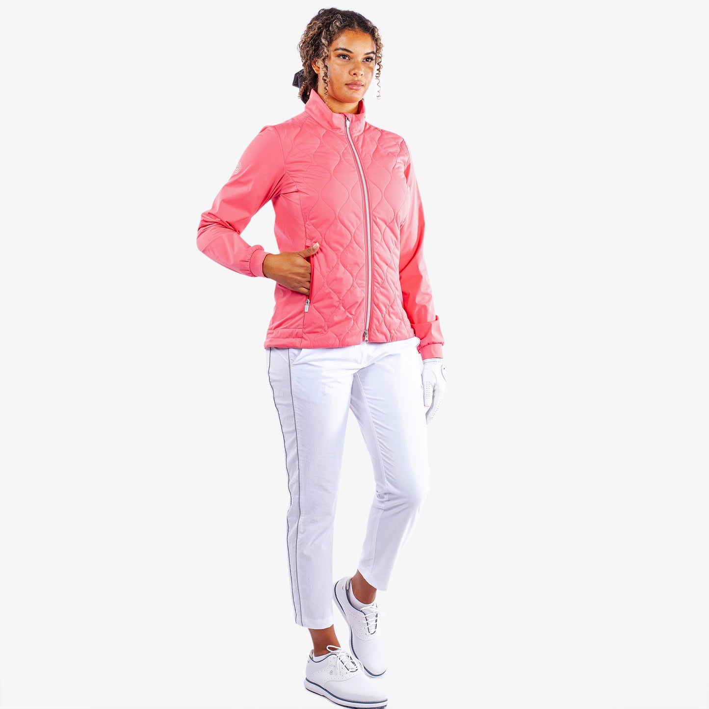 Galvin Green Ladies Quilted INTERFACE Jacket in Camelia Rose - Last One Large Only Left