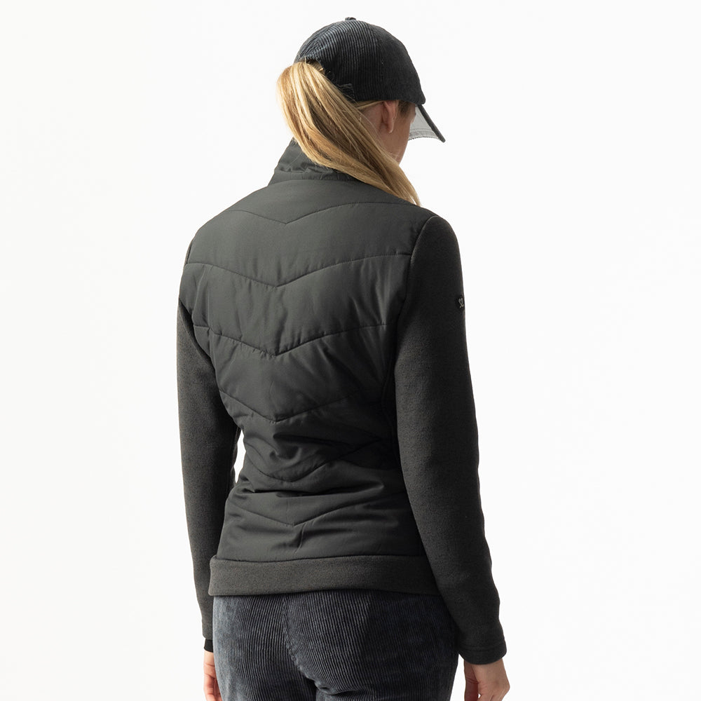 Daily Sports Ladies Lava Black Hybrid Knit Golf Jacket