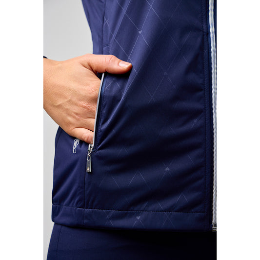 Glenmuir Ladies Navy Showerproof Jacket - Performance & Feminine Silhouette for Every Round