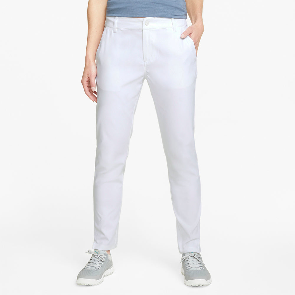 Puma Ladies Boardwalk 7/8 Golf Trousers in Bright White - Last Pair XXL Only Left