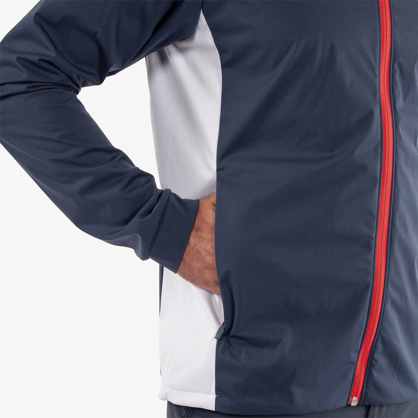 Galvin Green Mens Navy Windproof Jacket with Contrast Detailing & Water Repellent Finish