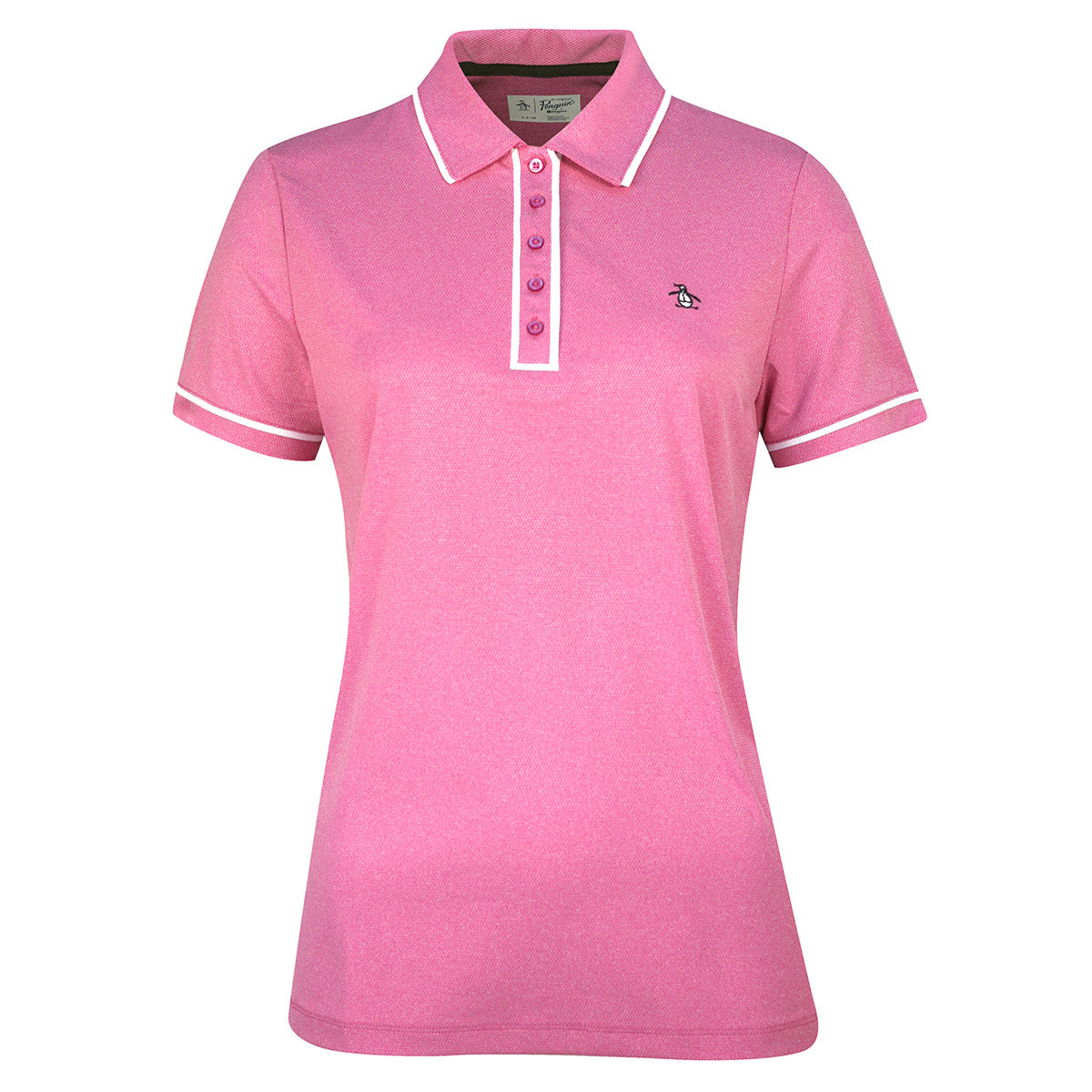 Original Penguin Ladies Piped Short Sleeve Polo - Last One Size Small Only Left