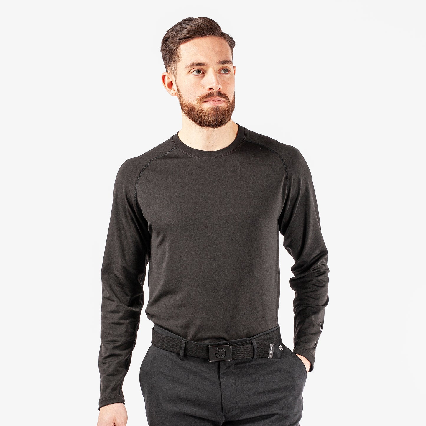 Galvin Green Mens Thermal Crew Neck Base Layer in Black