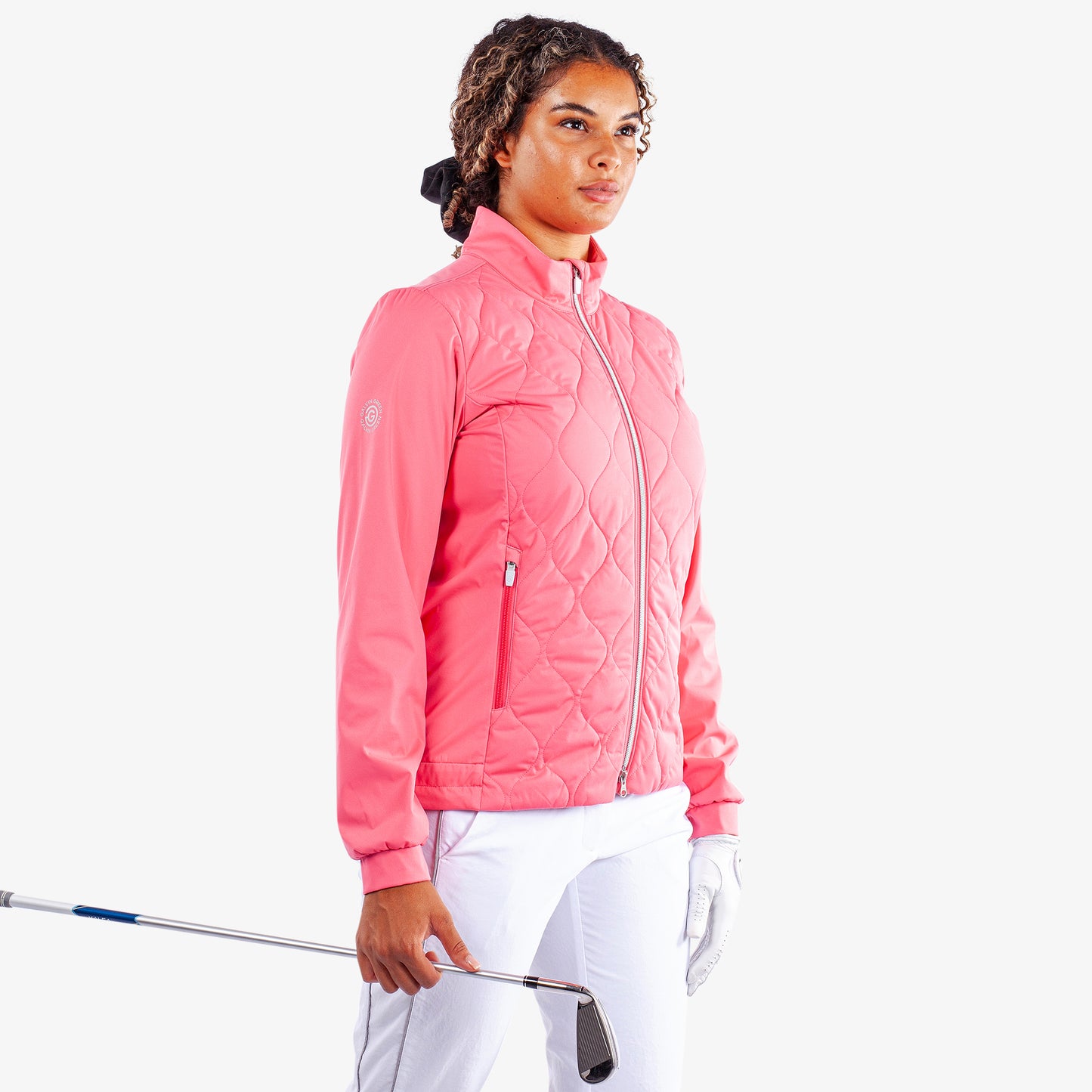 Galvin Green Ladies Quilted INTERFACE Jacket in Camelia Rose - Last One Large Only Left