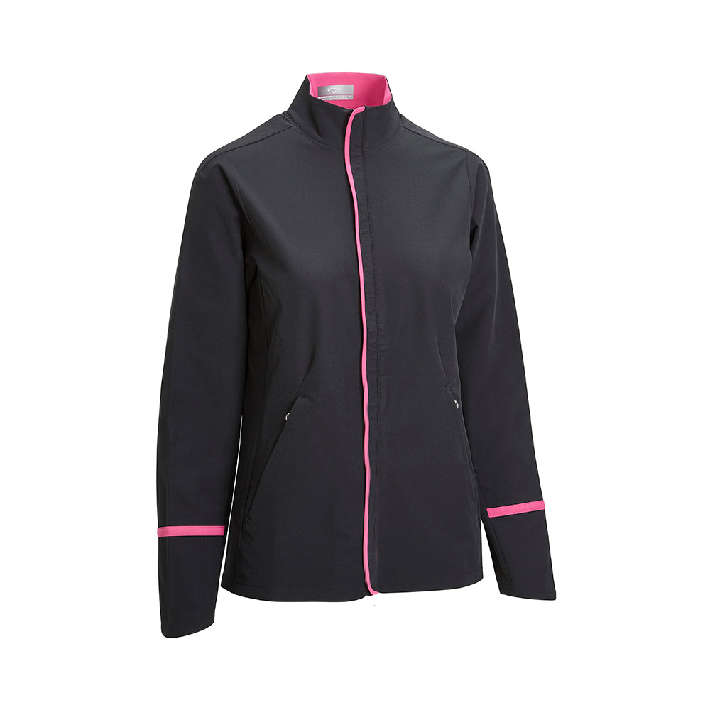 Callaway Ladies Lightweight Water Resistant Swing Tech Jacket in Cavia GolfGarb