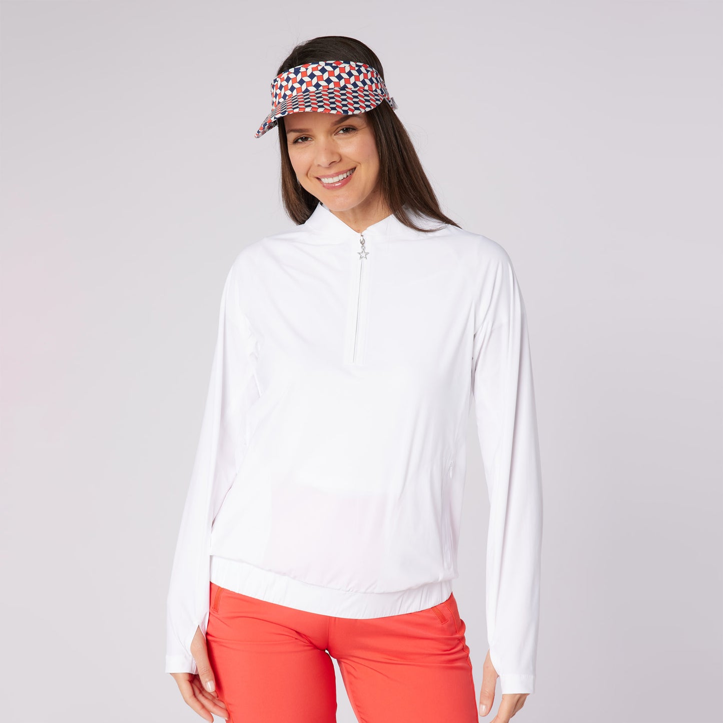 Swing Out Sister Ladies Lightweight Wind Resistant Zip-Neck Jacket