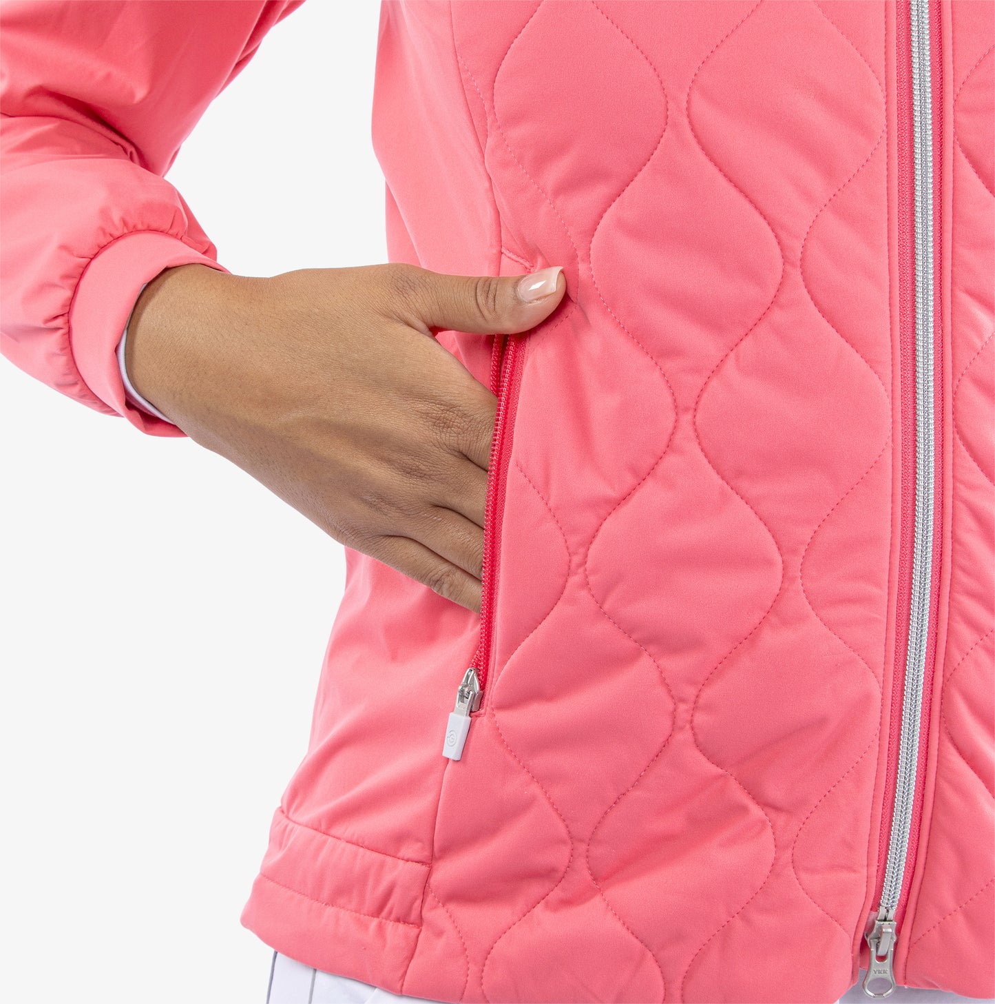 Galvin Green Ladies Quilted INTERFACE Jacket in Camelia Rose - Last One Large Only Left