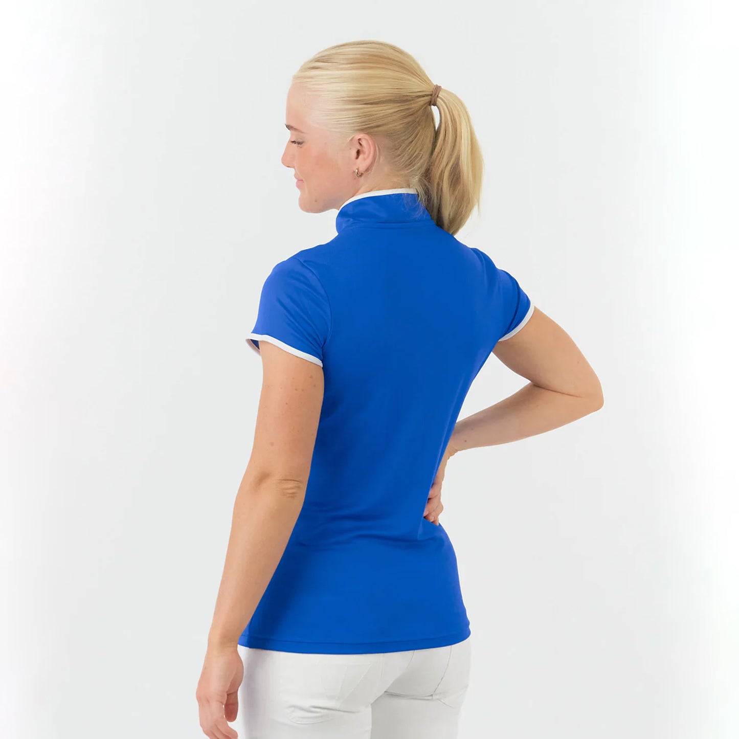 Pure Golf Bloom Ladies Cap Sleeve Polo Shirt