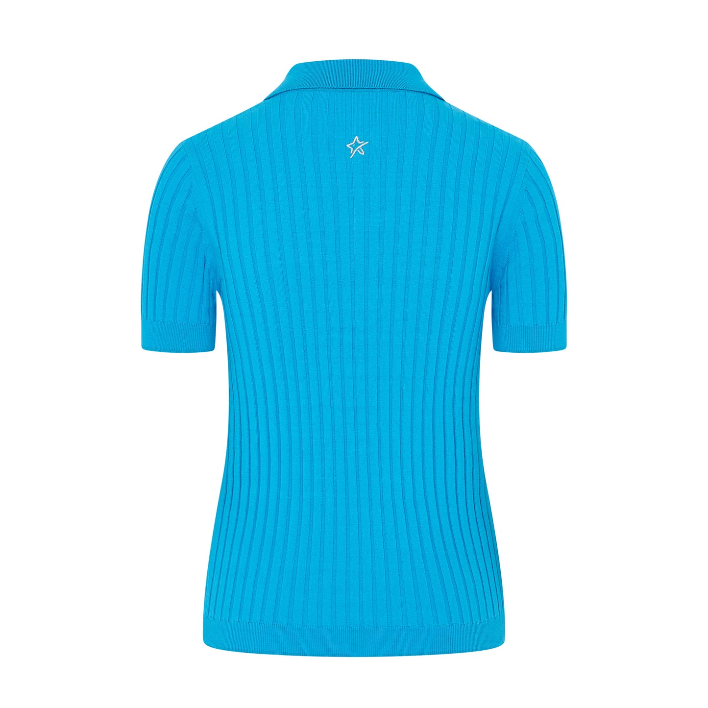 Swing Out Sister Ladies Dazzling Blue Short Sleeve Knitted Top