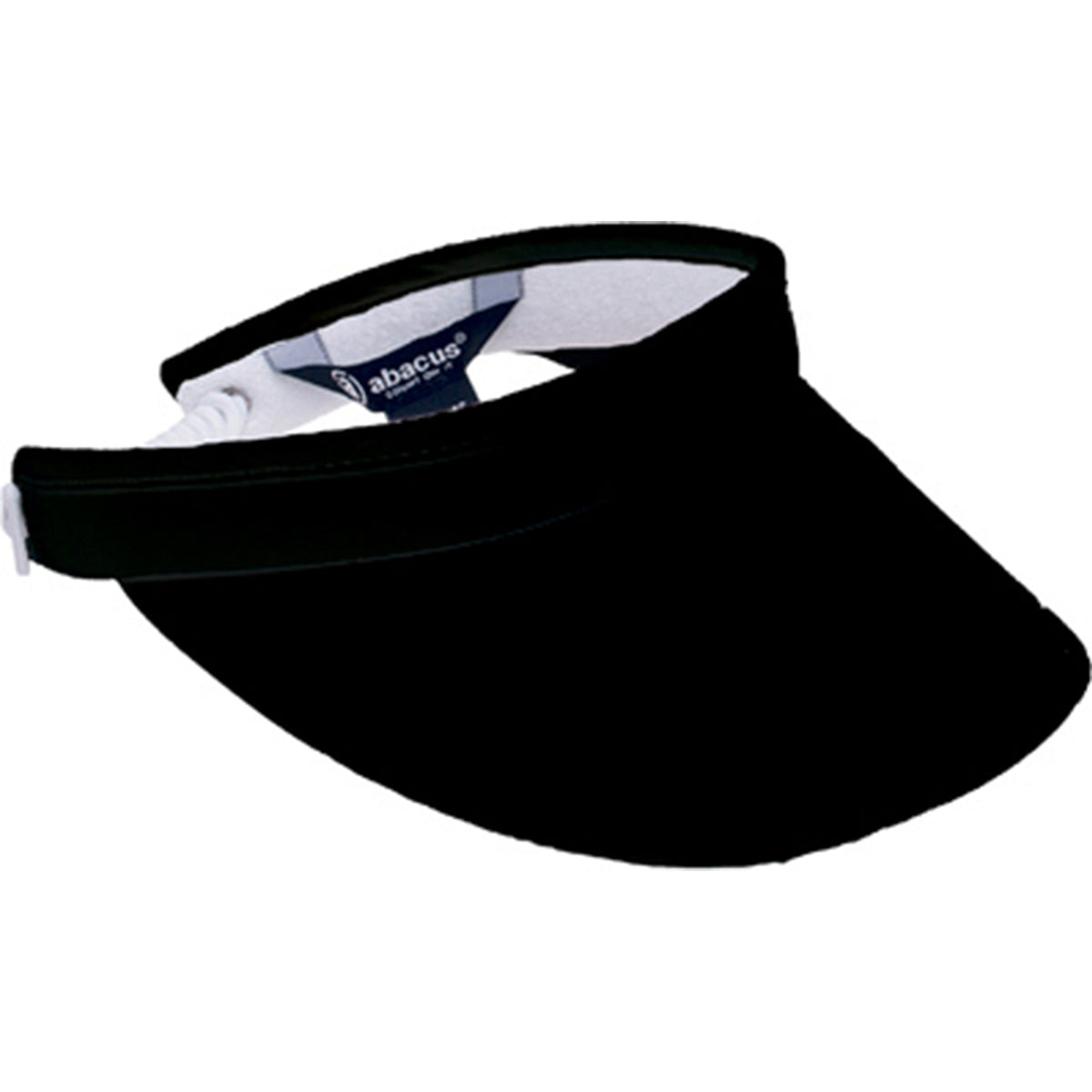 Abacus Black Ladies Golf Visor with Adjustable Fit