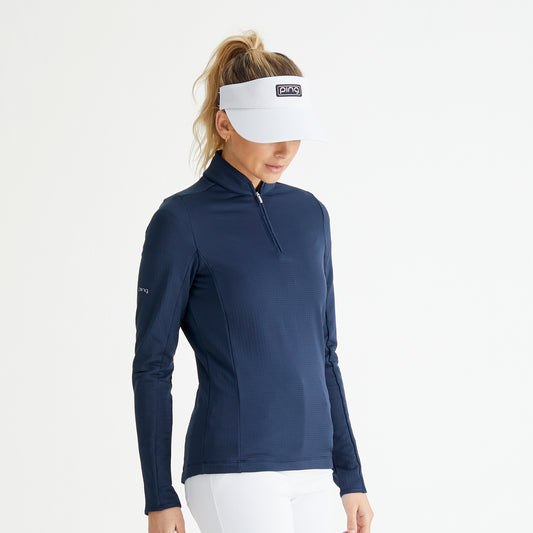 PING Ladies Grid-Back Golf Fleece in Navy