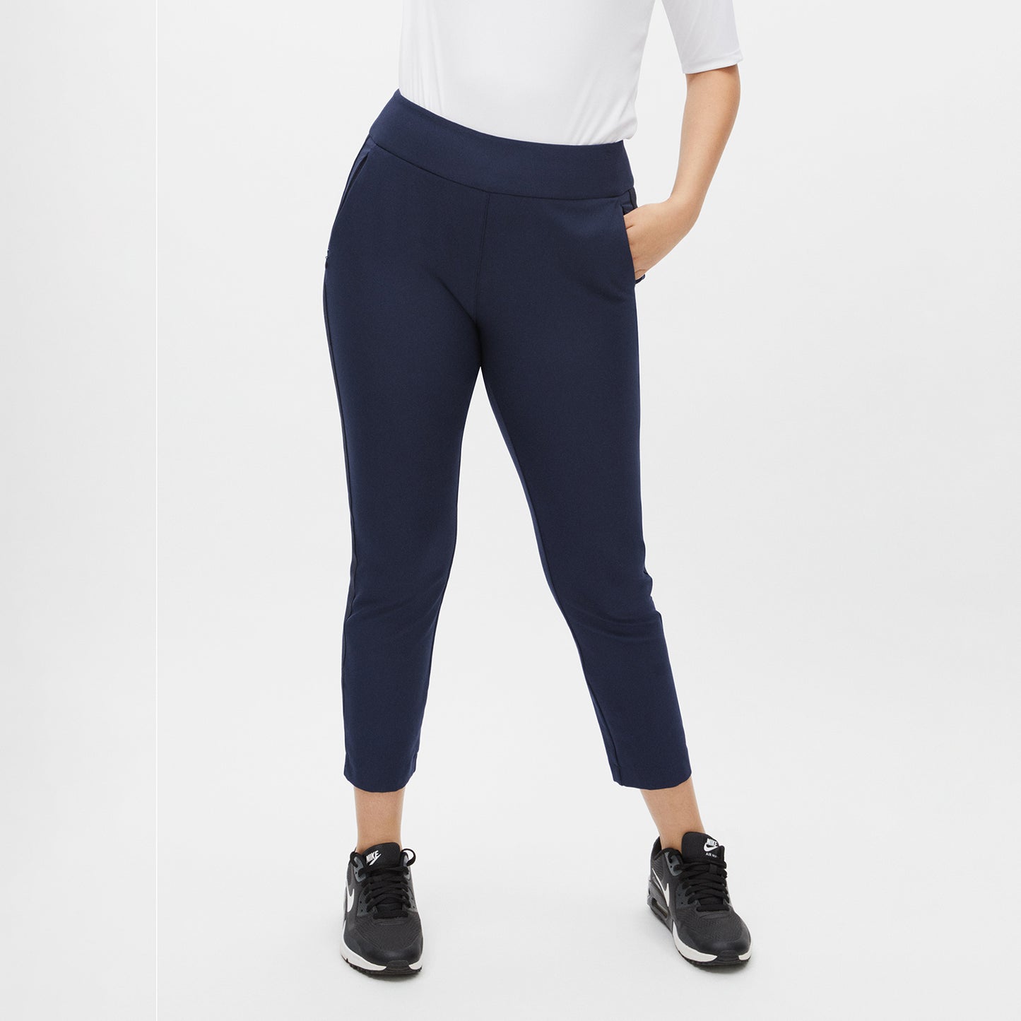 Rohnisch Ladies Navy Pull-On 7/8 Golf Trousers