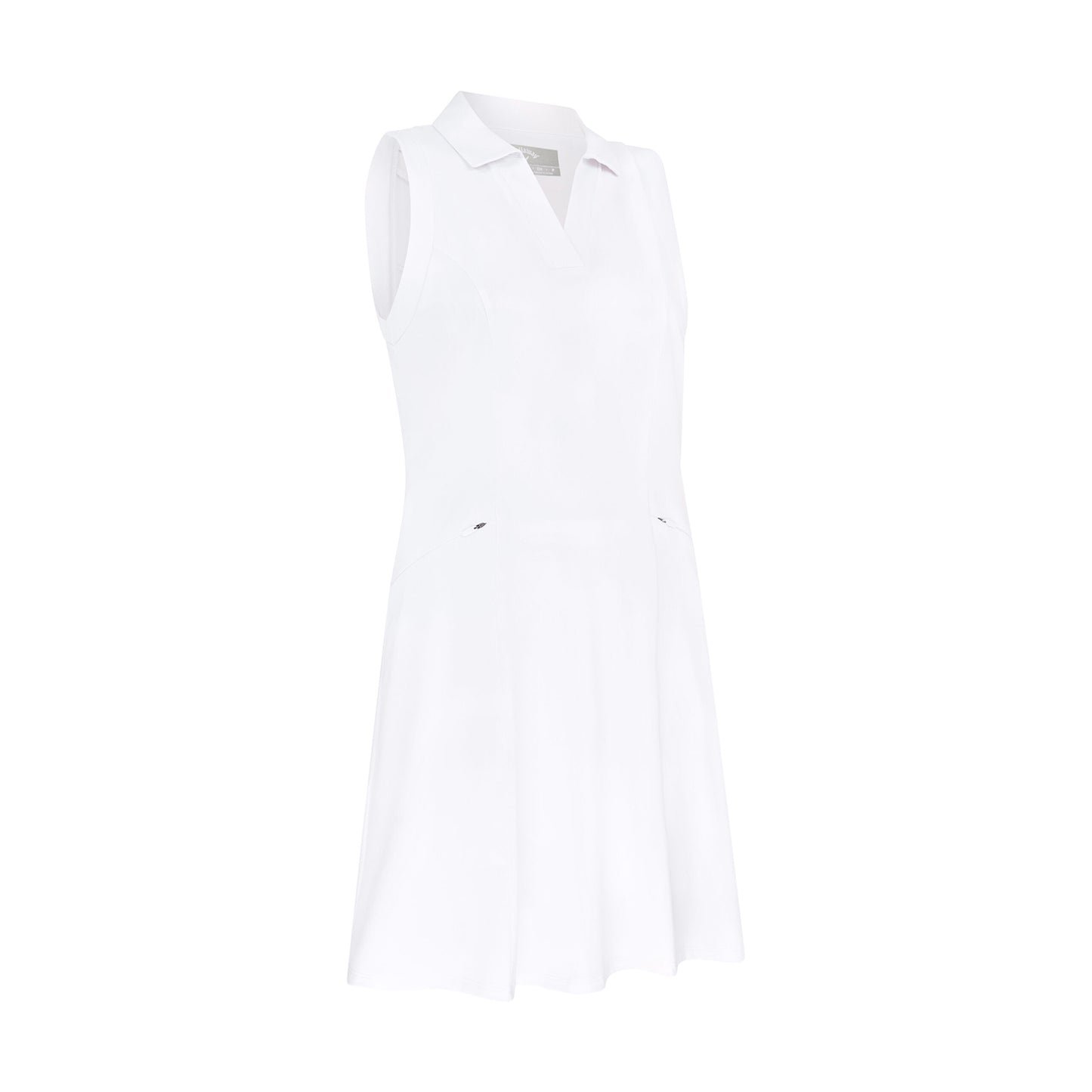Callaway Ladies Sleeveless Golf Dress with Mesh Detail in White