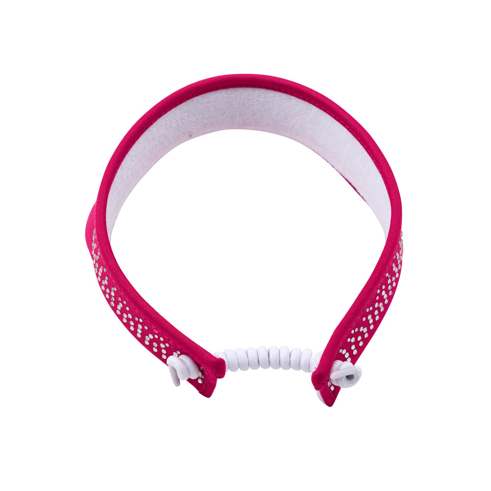 Surprizeshop Crystal Embellished Golf Visor with Adjustable Fit