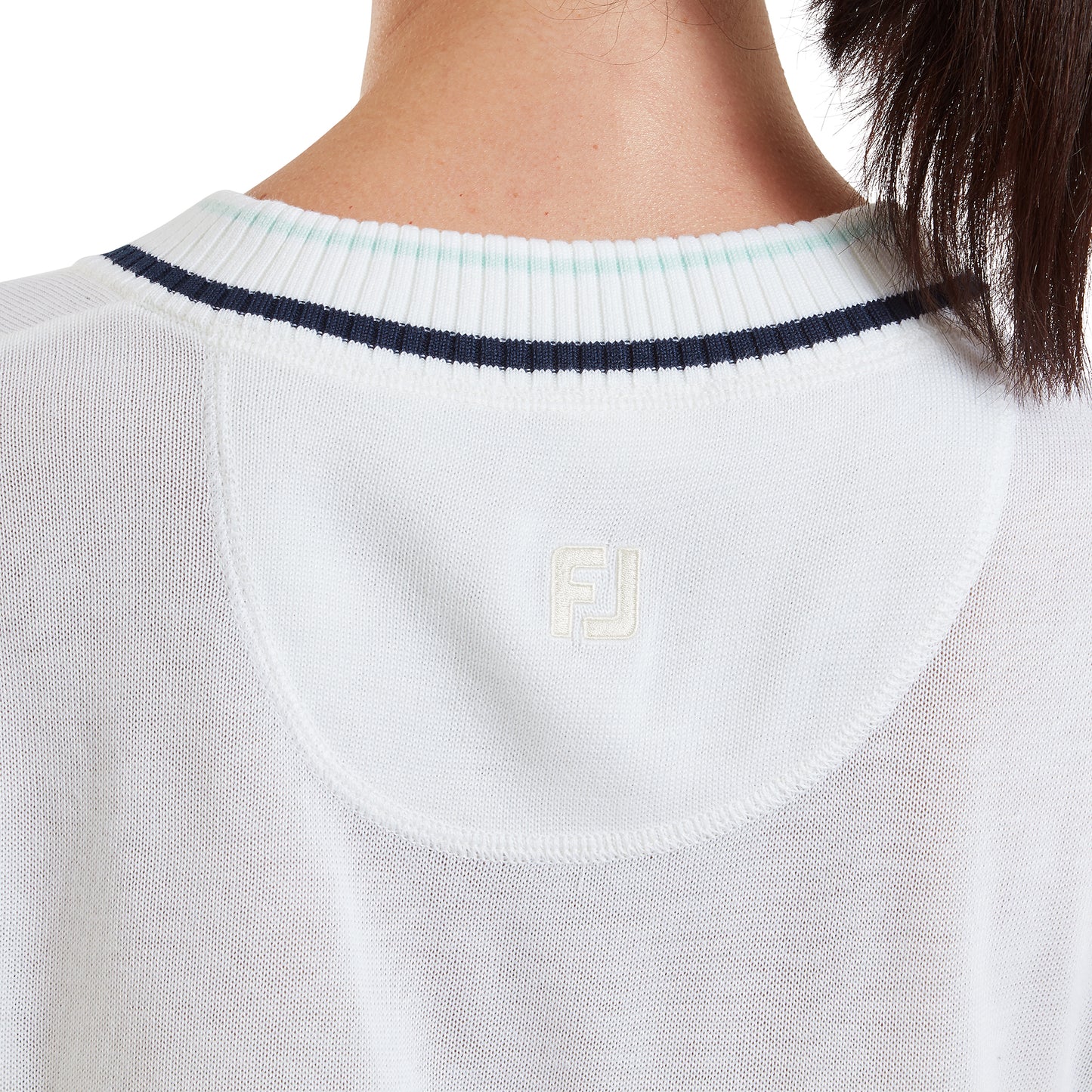 FootJoy Ladies Soft Wool Blend Sleeveless Sweater with Polished Preppy Edge