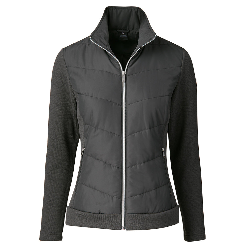 Daily Sports Ladies Lava Black Hybrid Knit Golf Jacket