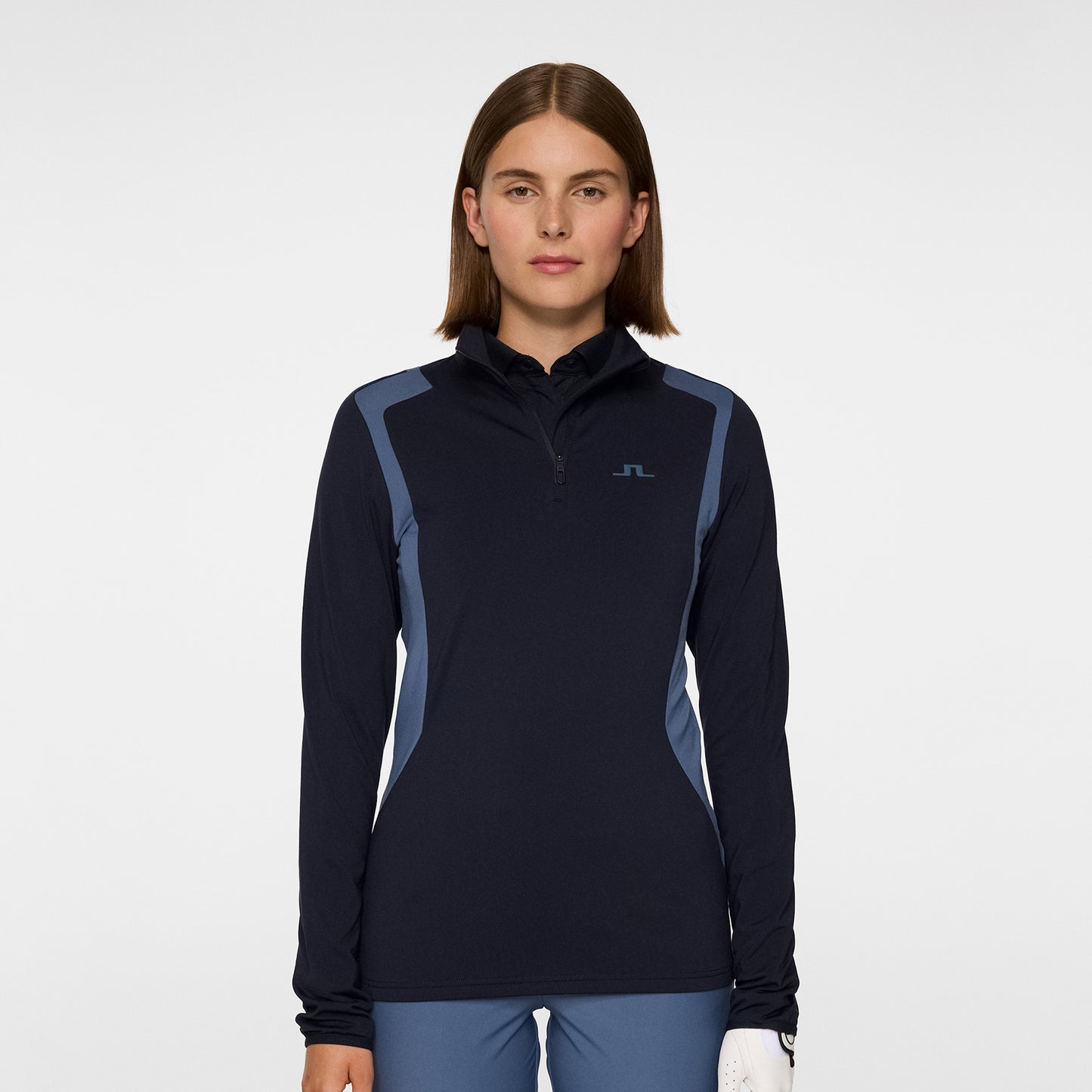 J.Lindeberg Ladies Navy Lightweight Mid-Layer with Brushed Inner
