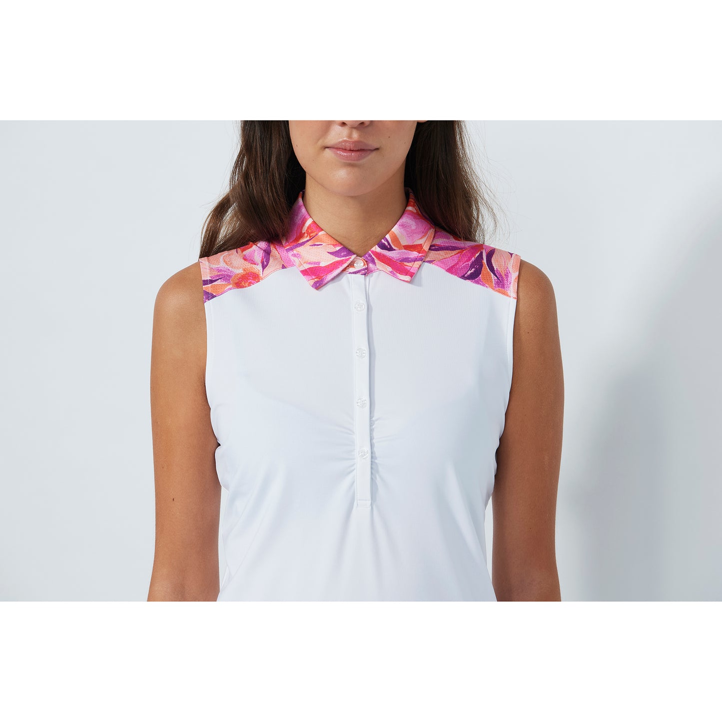 Daily Sports Ladies Sleeveless Gathered Polo - Last One Large Only Left