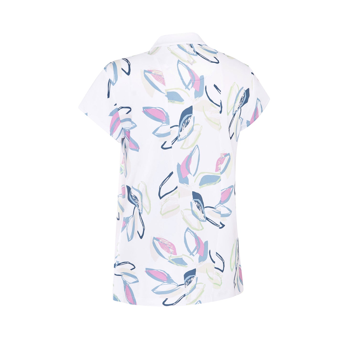 Callaway Ladies Cap Sleeve Polo with Linear Petal Design