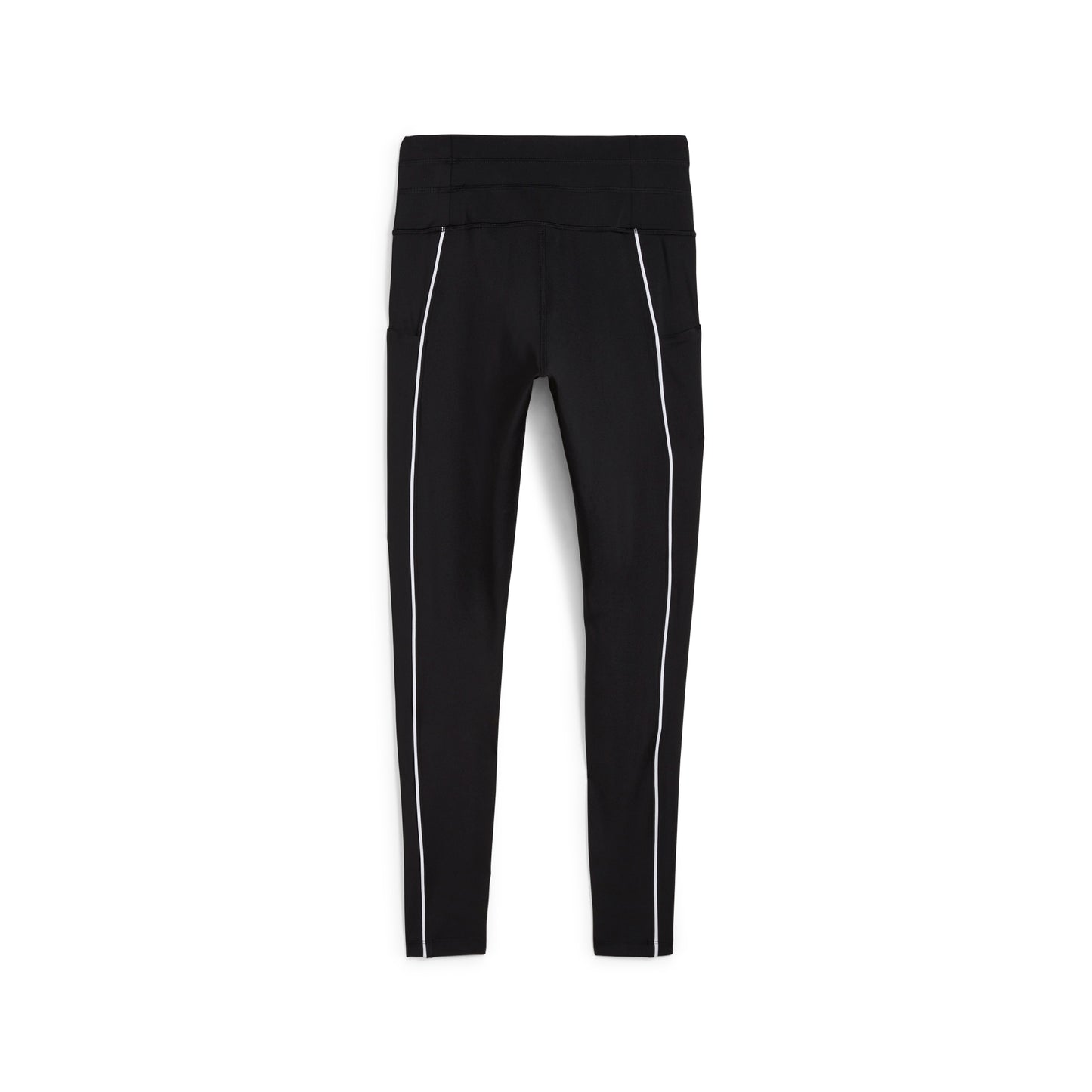 Puma Ladies You-V Leggings in Black with White Piping Detail