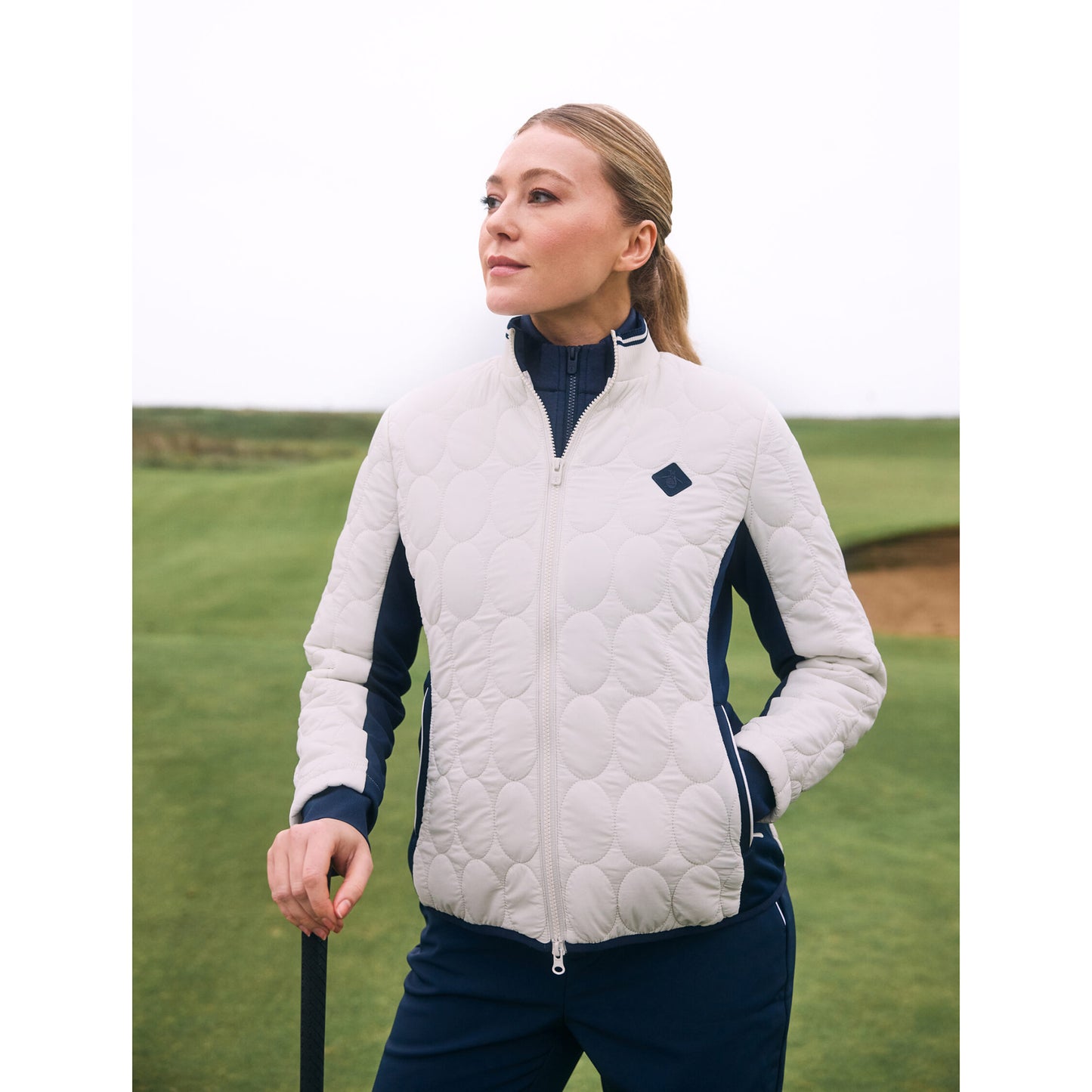 riginal Penguin Ladies Lightweight Primaloft Quilted Jacket with Stretch Panels