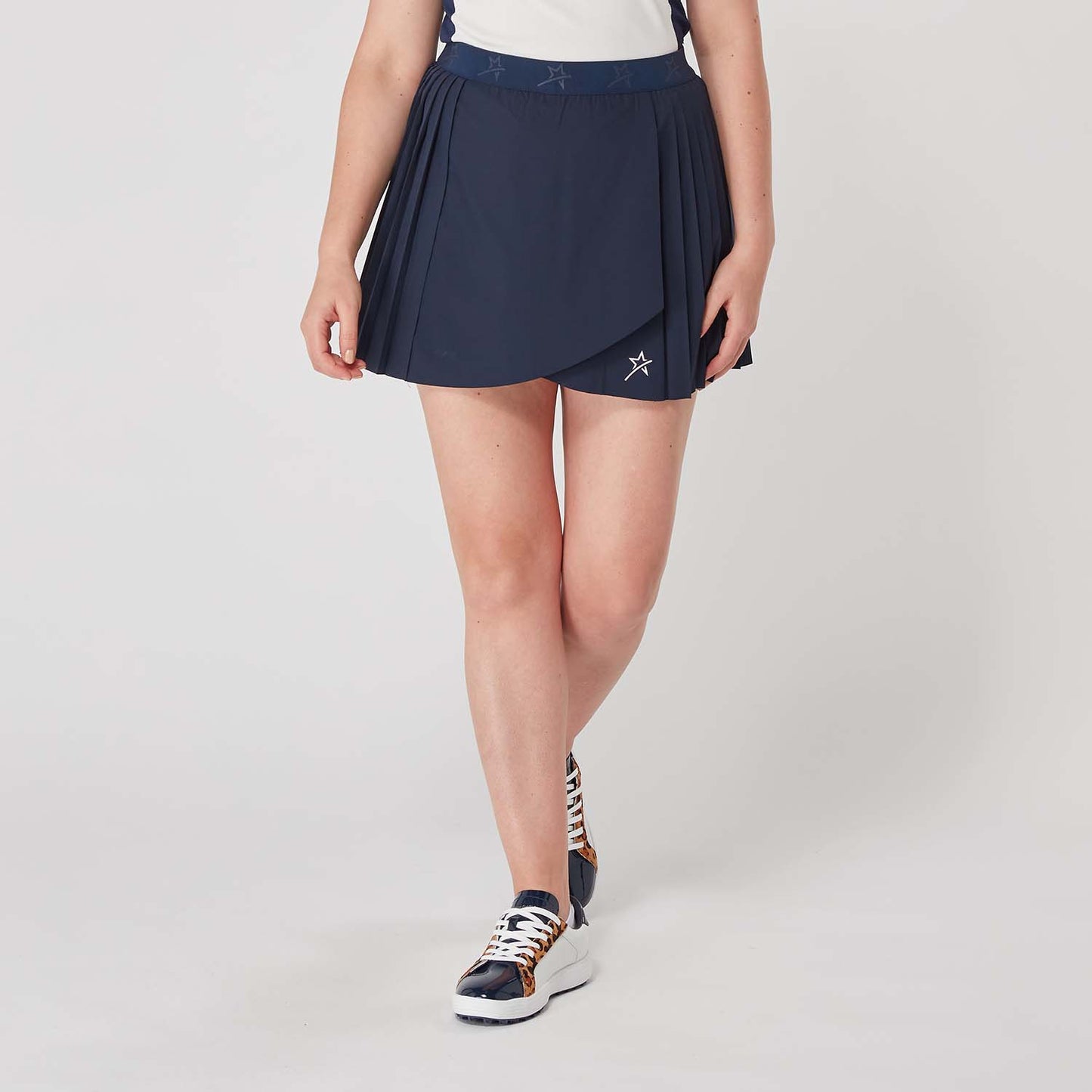 Swing Out Sister Women's ELITE Navy Pull-On Pleated Skort - Last One Size 12 Only Left
