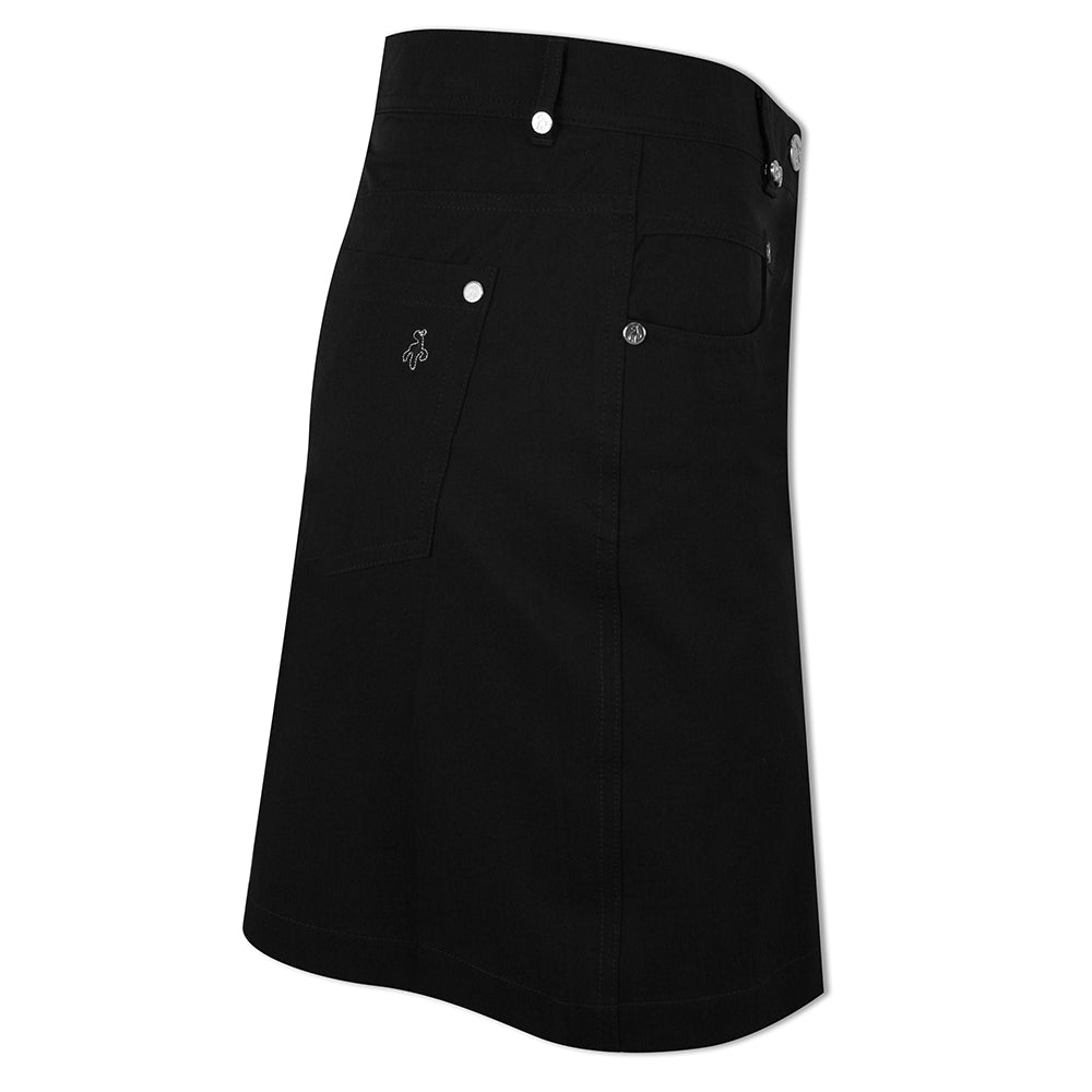 Green Lamb Ladies Stretch Skort with UPF30 Protection in Black