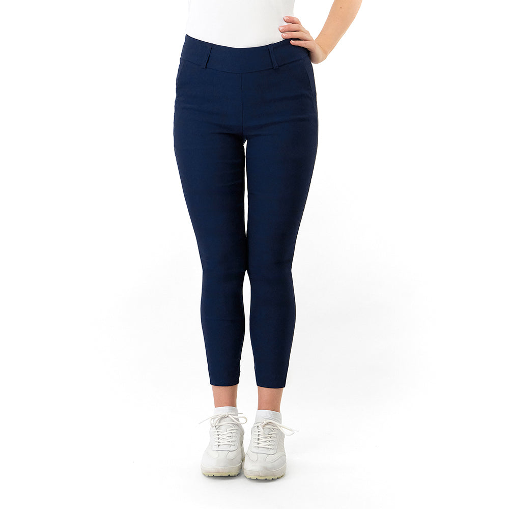 Pure Golf Ladies Pull-On Trouser in Navy - Move Freely, Look Polished