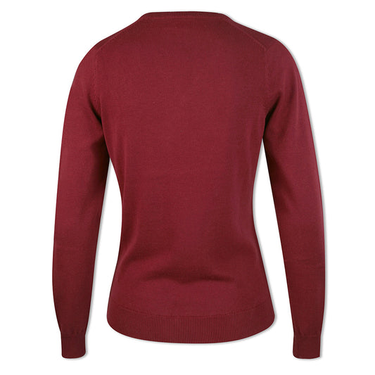 Glenmuir Women's Premium Cotton V-Neck Golf Sweater