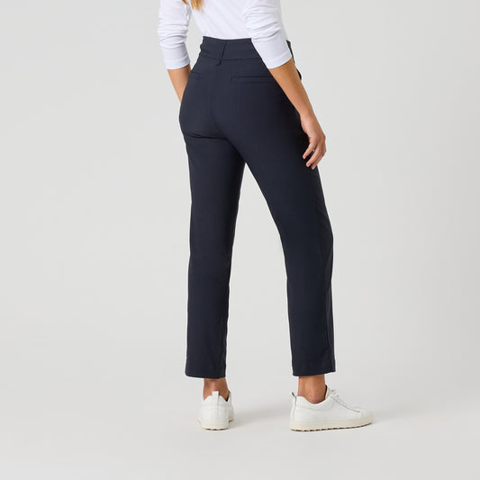 Daily Sports Ladies Pull-On Ankle Trousers with Super-Stretch Finish in Navy