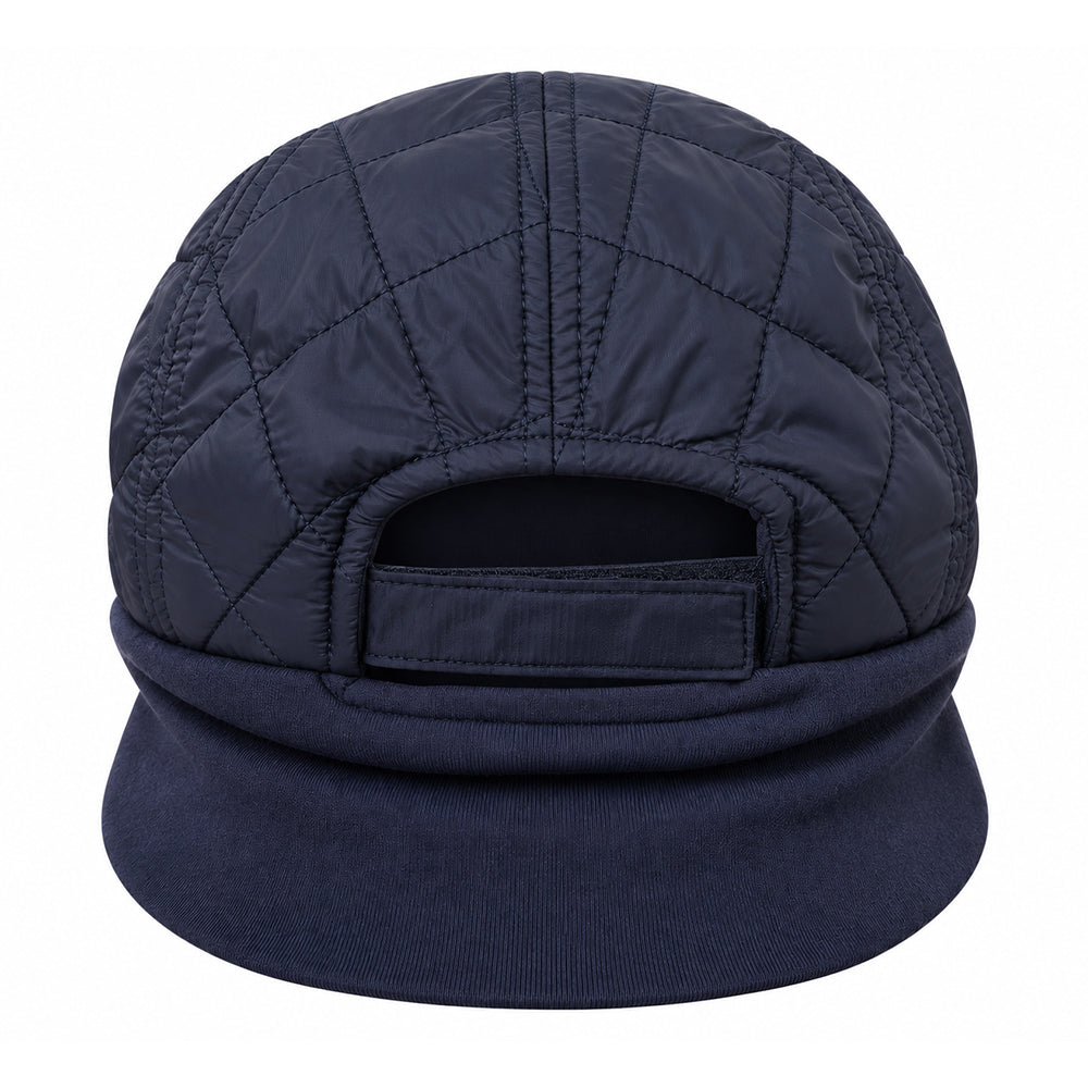 Swing Out Sister Quilted Hat with Beautifully Soft, Brushed Ear Panels in Navy