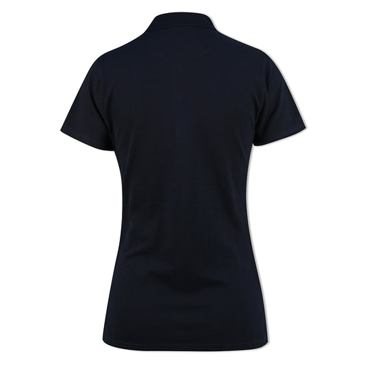 Glenmuir Ladies Navy Pique Knit Polo with Soft Cotton Finish - Where Classic Elegance Meets Modern Performance
