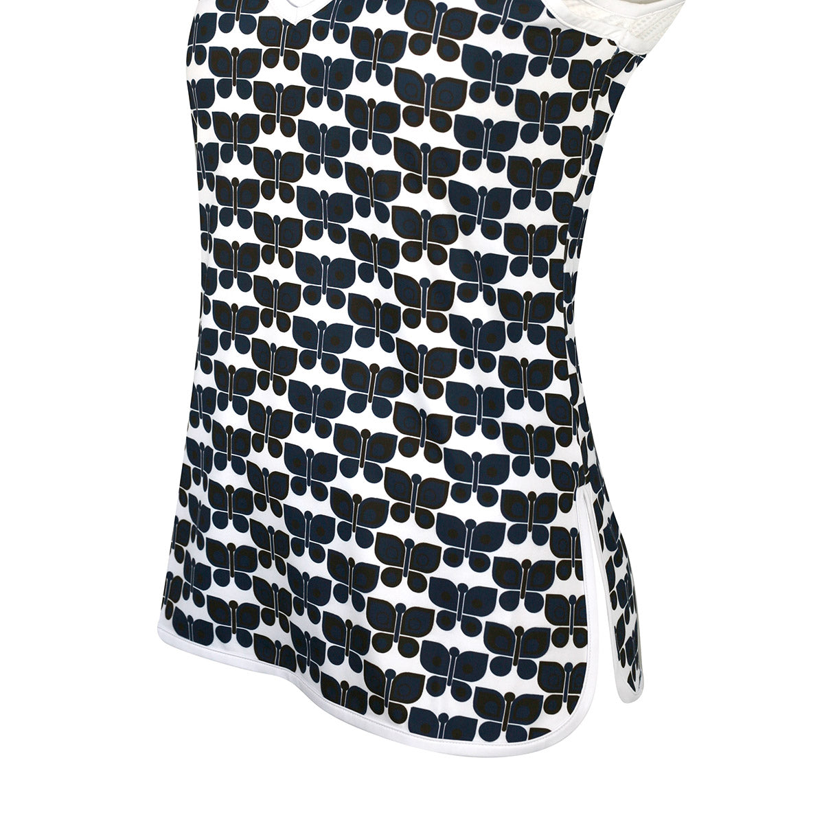 Original Penguin Ladies Butterfly Print Sleeveless Golf Top - Last One XS Only Left