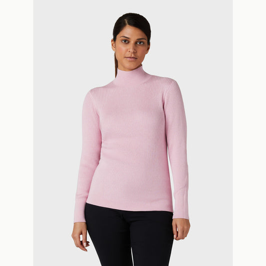 Callaway Ladies High Mock Neck Ribbed Sweater - Last One XXL Only Left