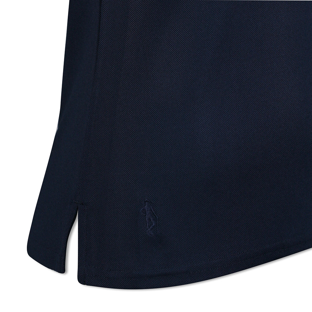 Glenmuir Ladies Short Sleeve Pique Polo with Stretch & UPF50+ in Navy