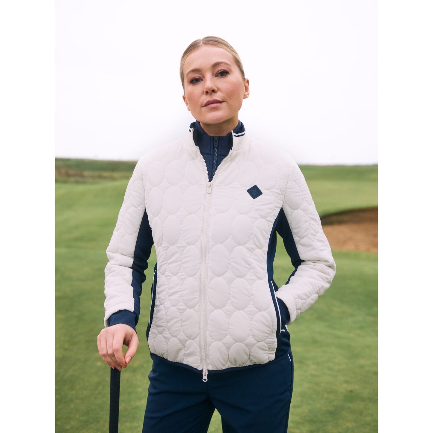 riginal Penguin Ladies Lightweight Primaloft Quilted Jacket with Stretch Panels