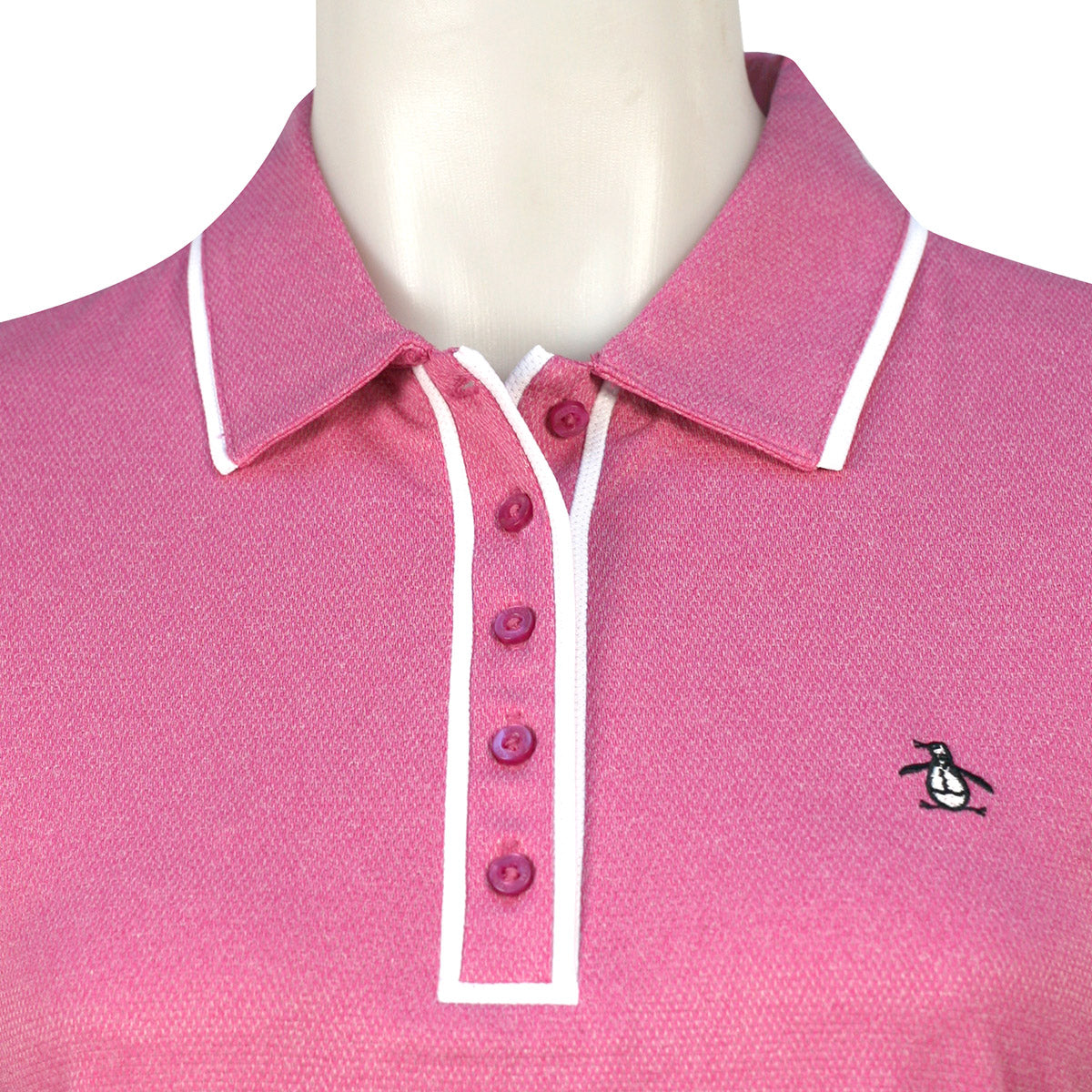 Original Penguin Ladies Piped Short Sleeve Polo - Last One Size Small Only Left