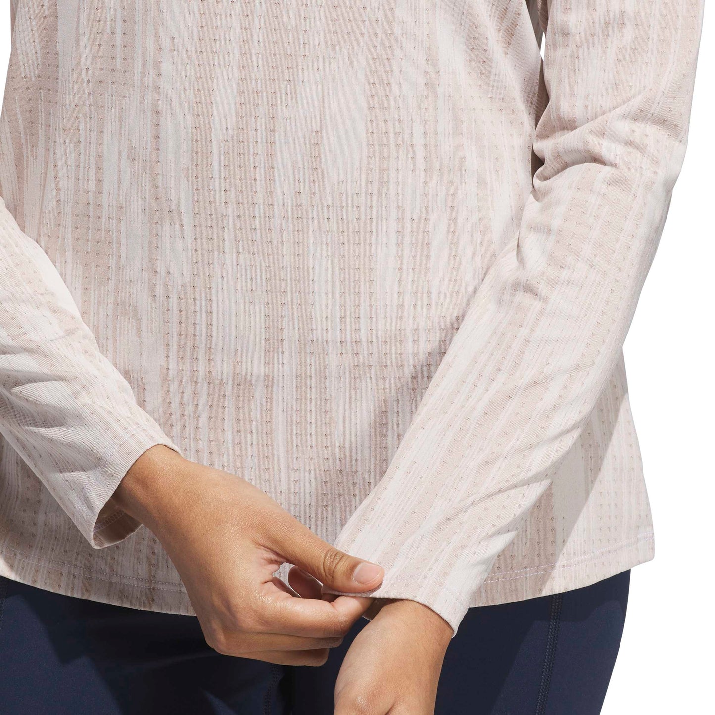 adidas Golf Ladies Jacquard Mock Neck Top