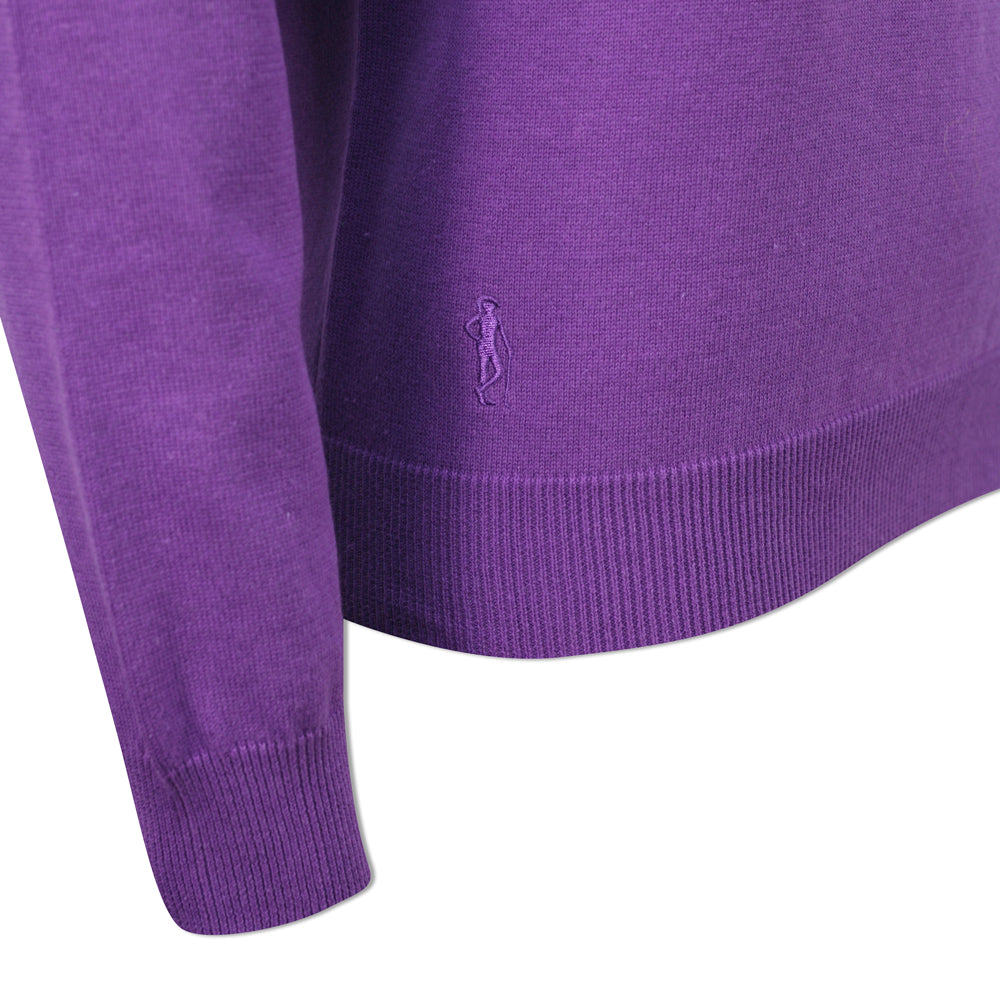 Glenmuir Women's Premium Cotton V-Neck Golf Sweater