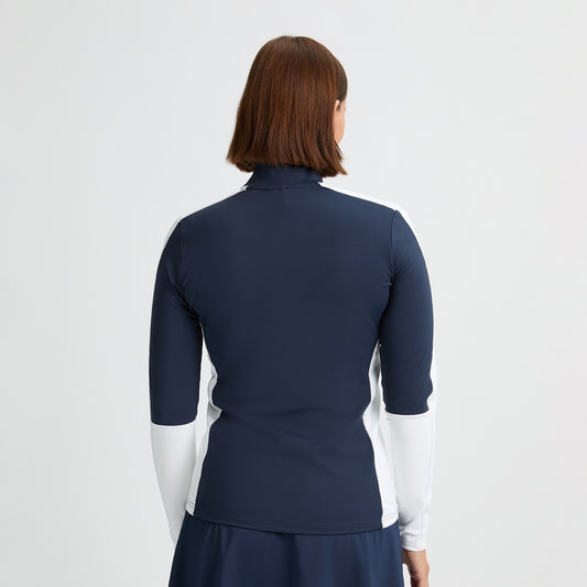 Rohnisch Ladies Navy Mid-Layer Golf Jacket Sporty Elegance with Close-Fitting Comfort