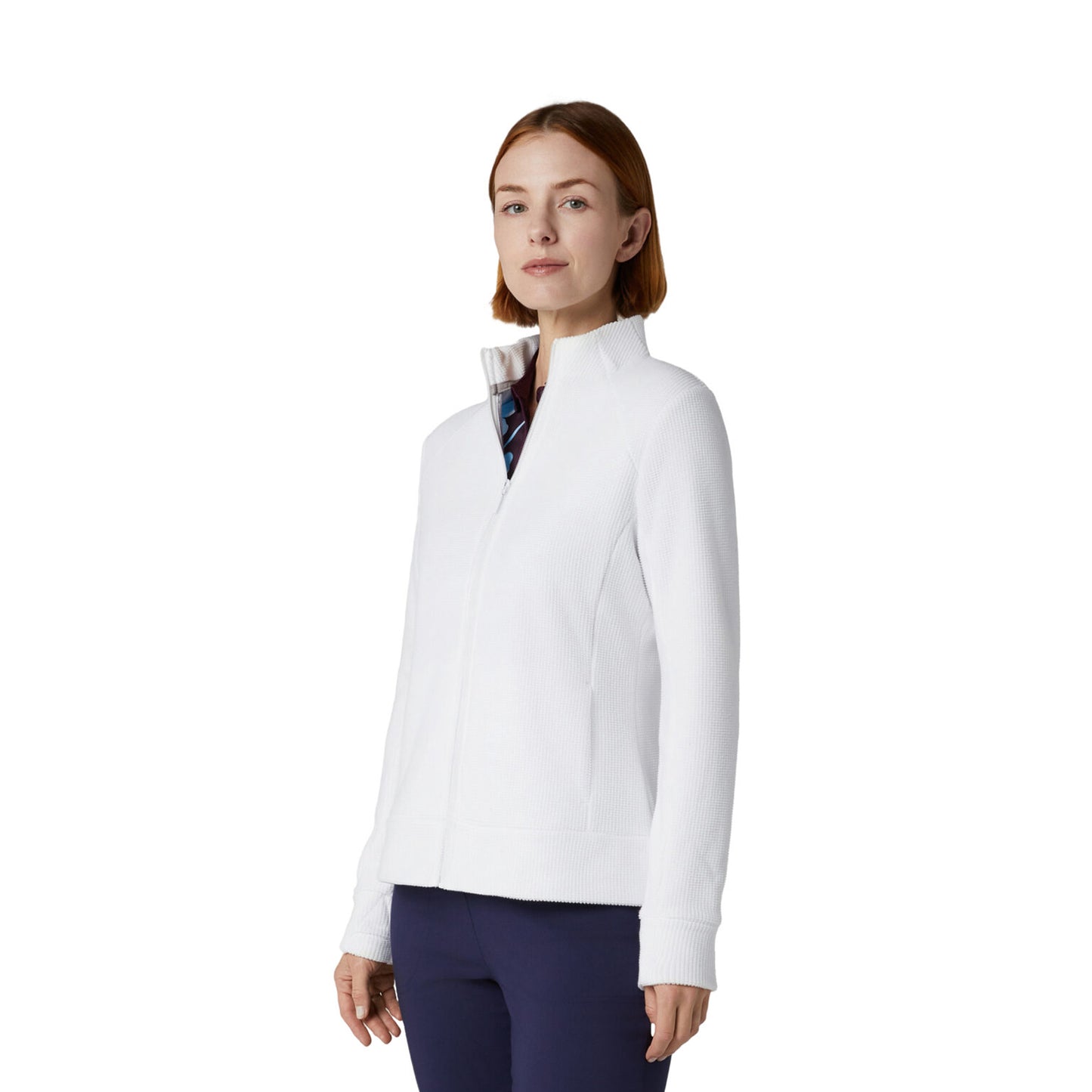 Callaway Ladies Golf Waffle Knit Fleece Jacket