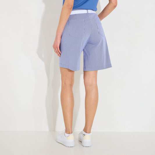 Abacus Ladies Wide Leg Pinstripe Shorts - Effortless Style & Performance