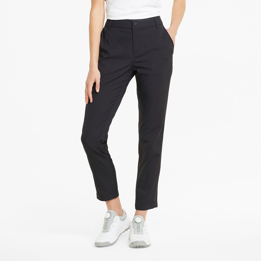 Puma Ladies Boardwalk Black 7/8 Golf Trousers - Last Pair XXL Only Left