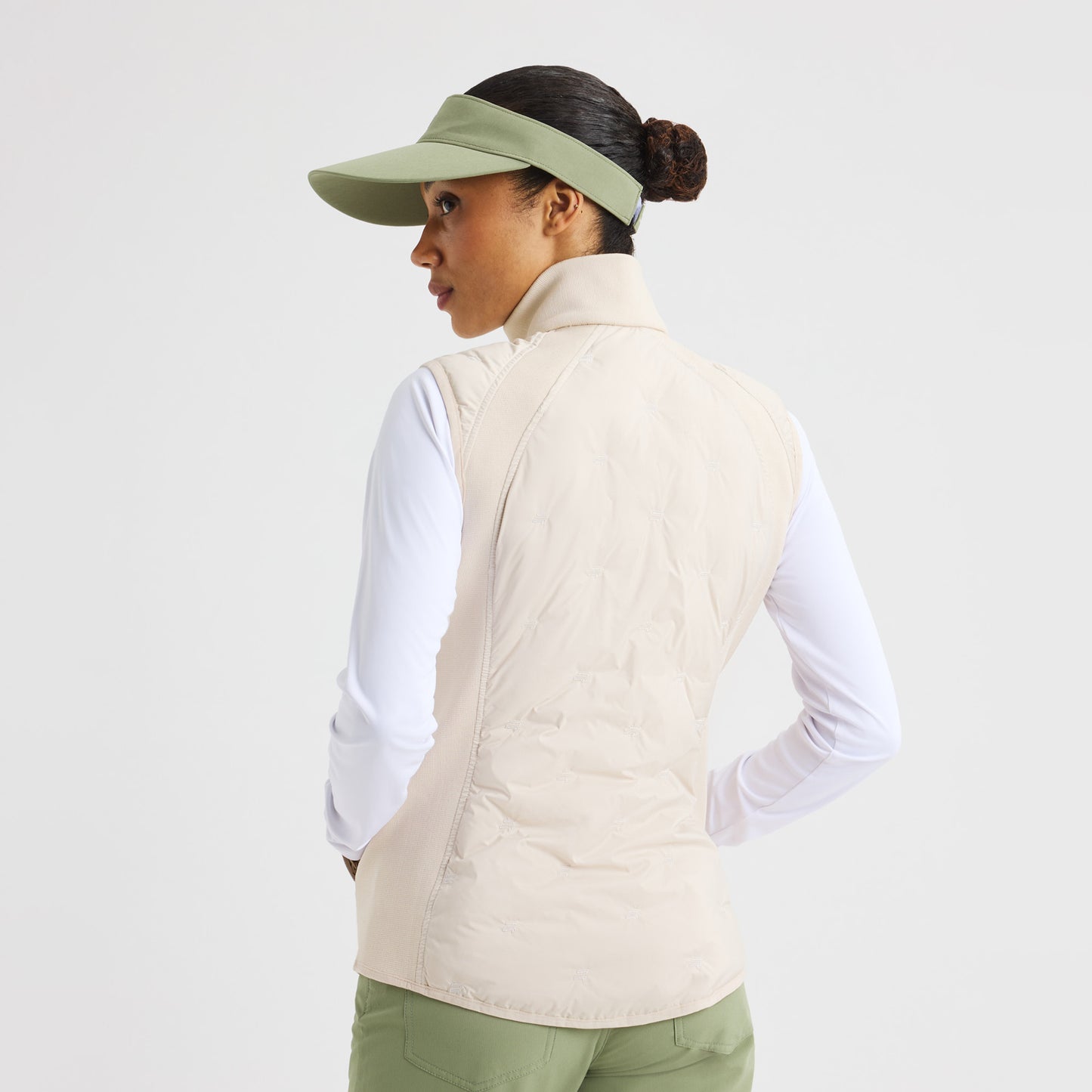 Rohnisch Ladies Padded Windbreaker Vest in Oatmeal
