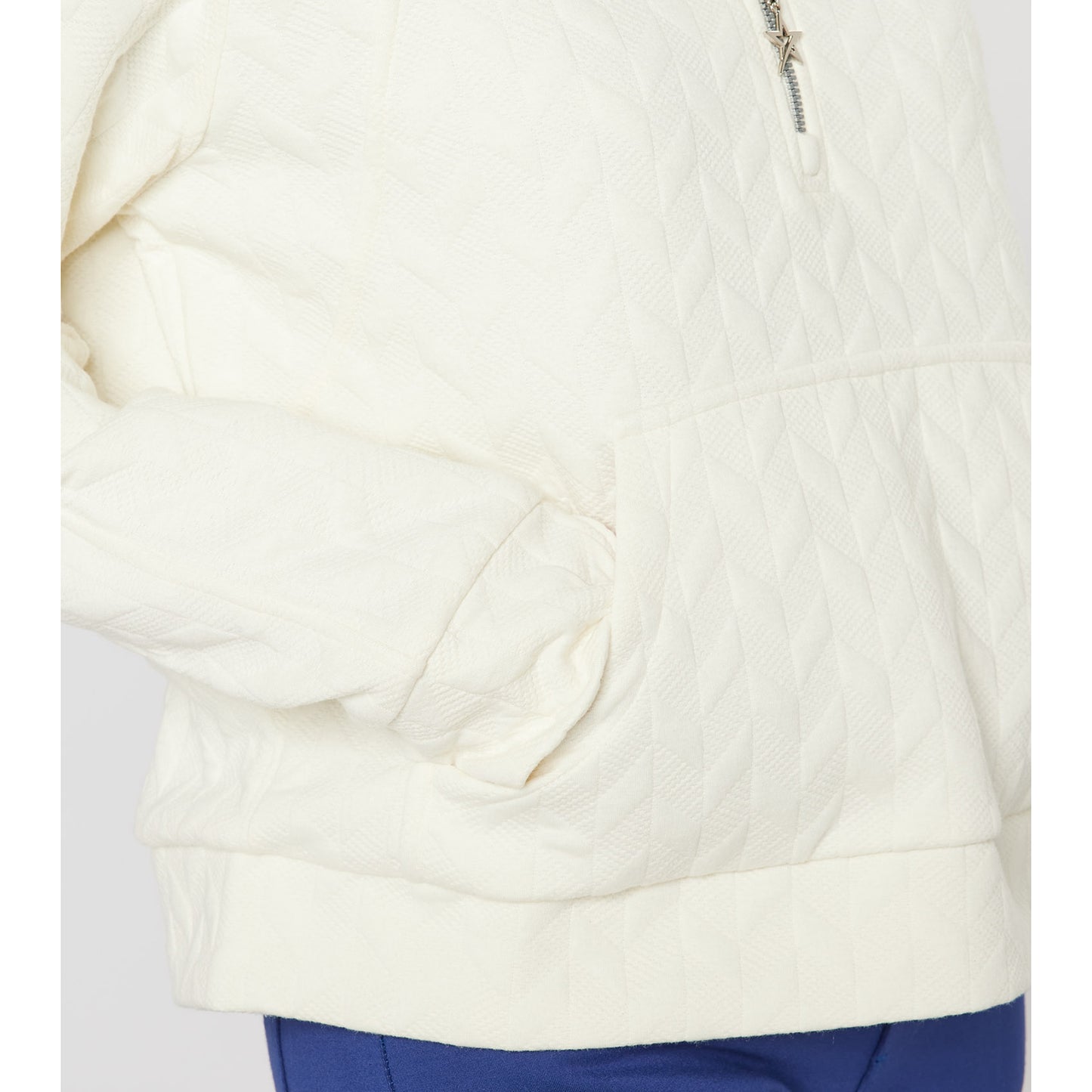 Swing Out Sister Ladies Quilted 1/4 Sweater with Soft-Stretch Lining